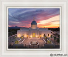 Load image into Gallery viewer, Tucson From On High Open Edition Canvas / 11 X 14 White Frame Art

