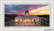 Load image into Gallery viewer, Tucson From On High Open Edition Canvas / 15 X 30 White Frame Art
