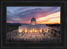 Load image into Gallery viewer, Tucson From On High Open Edition Canvas / 24 X 36 Black Frame Art
