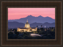 Load image into Gallery viewer, Tucson Purple Mountain Majesty Open Edition Canvas / 12 X 18 Brown Frame Art
