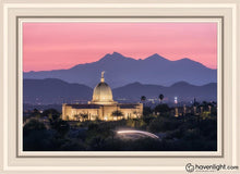 Load image into Gallery viewer, Tucson Purple Mountain Majesty Open Edition Canvas / 20 X 30 White Frame Art
