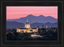 Load image into Gallery viewer, Tucson Purple Mountain Majesty Open Edition Canvas / 24 X 36 Black Frame Art
