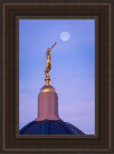 Load image into Gallery viewer, Tucson Trumpet Moon Open Edition Canvas / 12 X 18 Brown Frame Art
