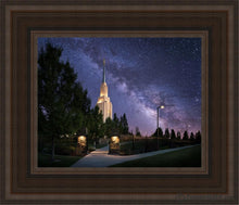Load image into Gallery viewer, Twin Falls Celestial Open Edition Canvas / 8 X 10 Brown Frame Art
