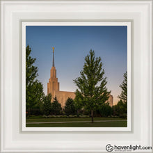 Load image into Gallery viewer, Twin Falls Green Glory Open Edition Canvas / 12 X White Frame Art
