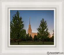 Load image into Gallery viewer, Twin Falls Green Glory Open Edition Canvas / 8 X 10 White Frame Art
