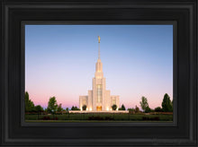Load image into Gallery viewer, Twin Falls Pastel Sunrise Open Edition Canvas / 12 X 18 Black Frame Art
