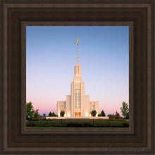 Load image into Gallery viewer, Twin Falls Pastel Sunrise Open Edition Canvas / 12 X Brown Frame Art
