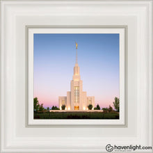 Load image into Gallery viewer, Twin Falls Pastel Sunrise Open Edition Canvas / 6 X White Frame Art

