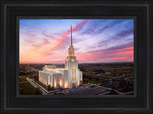 Load image into Gallery viewer, Twin Falls Sunset Aerial Open Edition Canvas / 12 X 18 Black Frame Art
