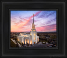 Load image into Gallery viewer, Twin Falls Sunset Aerial Open Edition Canvas / 8 X 10 Black Frame Art
