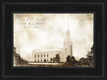 Load image into Gallery viewer, Twin Falls Vintage Open Edition Canvas / 12 X 18 Black Frame Art
