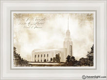 Load image into Gallery viewer, Twin Falls Vintage Open Edition Canvas / 12 X 18 White Frame Art

