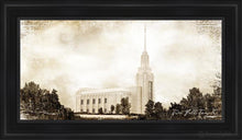 Load image into Gallery viewer, Twin Falls Vintage Open Edition Canvas / 15 X 30 Black Frame Art

