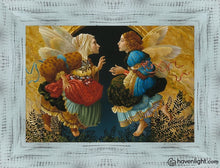 Load image into Gallery viewer, Two Angels Discussing Botticelli Open Edition Print / 7 X 5 Frame B 8.5 6.5 Art
