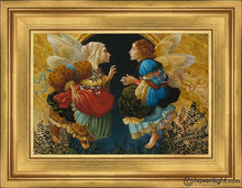 Load image into Gallery viewer, Two Angels Discussing Botticelli Open Edition Print / 7 X 5 Frame G 9 Art
