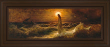 Load image into Gallery viewer, Walking On Water Open Edition Canvas / 8 X 24 Brown Frame Art
