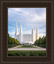 Load image into Gallery viewer, Washington Dc Blue Open Edition Canvas / 11 X 14 Brown Frame Art
