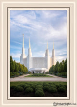 Load image into Gallery viewer, Washington Dc Blue Open Edition Canvas / 20 X 30 White Frame Art
