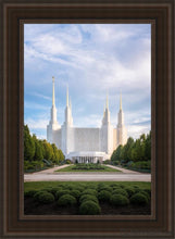 Load image into Gallery viewer, Washington Dc Blue Open Edition Canvas / 24 X 36 Brown Frame Art
