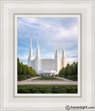 Load image into Gallery viewer, Washington Dc Blue Open Edition Canvas / 8 X 10 White Frame Art
