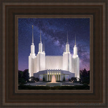 Load image into Gallery viewer, Washington Dc Celestial Open Edition Canvas / 12 X Brown Frame Art
