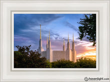 Load image into Gallery viewer, Washington Dc Last Sunset Open Edition Canvas / 12 X 18 White Frame Art
