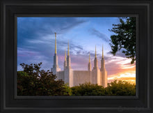Load image into Gallery viewer, Washington Dc Last Sunset Open Edition Canvas / 14 X 21 Black Frame Art
