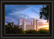 Load image into Gallery viewer, Washington Dc Last Sunset Open Edition Canvas / 20 X 30 Black Frame Art

