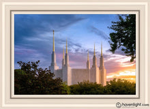 Load image into Gallery viewer, Washington Dc Last Sunset Open Edition Canvas / 20 X 30 White Frame Art
