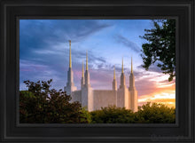 Load image into Gallery viewer, Washington Dc Last Sunset Open Edition Canvas / 24 X 36 Black Frame Art
