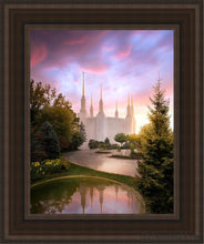 Load image into Gallery viewer, Washington Dc Reflections Into Eternity Open Edition Canvas / 11 X 14 Brown Frame Art
