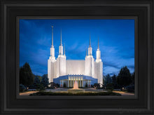 Load image into Gallery viewer, Washington Dc Sapphire Glow Open Edition Canvas / 12 X 18 Black Frame Art
