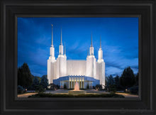 Load image into Gallery viewer, Washington Dc Sapphire Glow Open Edition Canvas / 14 X 21 Black Frame Art
