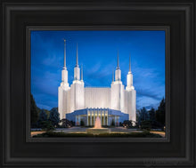 Load image into Gallery viewer, Washington Dc Sapphire Glow Open Edition Canvas / 8 X 10 Black Frame Art
