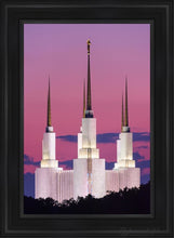 Load image into Gallery viewer, Washington Dc Sunset Glow Open Edition Canvas / 24 X 36 Black Frame Art
