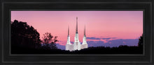 Load image into Gallery viewer, Washington Dc Sunset Glow Panorama Open Edition Canvas / 12 X 36 Black Frame Art
