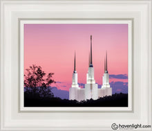 Load image into Gallery viewer, Washington Dc Sunset Glow Panorama Open Edition Canvas / 8 X 10 White Frame Art
