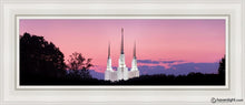Load image into Gallery viewer, Washington Dc Sunset Glow Panorama Open Edition Canvas / 8 X 24 White Frame Art

