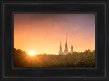 Load image into Gallery viewer, Washington Dc Sunset Gold Open Edition Canvas / 12 X 18 Black Frame Art
