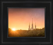 Load image into Gallery viewer, Washington Dc Sunset Gold Open Edition Canvas / 8 X 10 Black Frame Art
