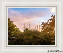 Load image into Gallery viewer, Washington Dc Sunset Panorama Open Edition Canvas / 11 X 14 White Frame Art
