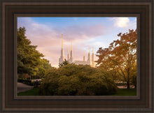 Load image into Gallery viewer, Washington Dc Sunset Panorama Open Edition Canvas / 14 X 21 Brown Frame Art
