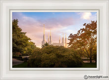 Load image into Gallery viewer, Washington Dc Sunset Panorama Open Edition Canvas / 14 X 21 White Frame Art
