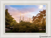 Load image into Gallery viewer, Washington Dc Sunset Panorama Open Edition Canvas / 24 X 36 White Frame Art
