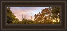 Load image into Gallery viewer, Washington Dc Sunset Panorama Open Edition Canvas / 6 X 18 Brown Frame Art
