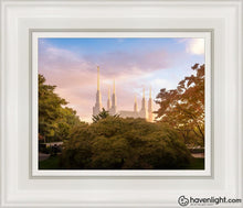 Load image into Gallery viewer, Washington Dc Sunset Panorama Open Edition Canvas / 8 X 10 White Frame Art
