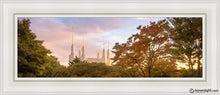 Load image into Gallery viewer, Washington Dc Sunset Panorama Open Edition Canvas / 8 X 24 White Frame Art
