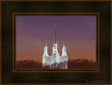 Load image into Gallery viewer, Washington Dc Temple Evening Glow Open Edition Canvas / 18 X 12 Frame A 19 25 Art
