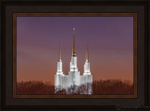 Load image into Gallery viewer, Washington Dc Temple Evening Glow Open Edition Canvas / 18 X 12 Frame N 16 3/4 22 Art
